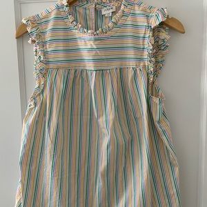 Jcrew factory size 10 rainbow striped sleeveless blouse